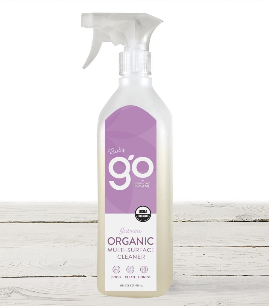 Organic Baby MultiSurface Cleaner in Jasmine Greenshield Organic